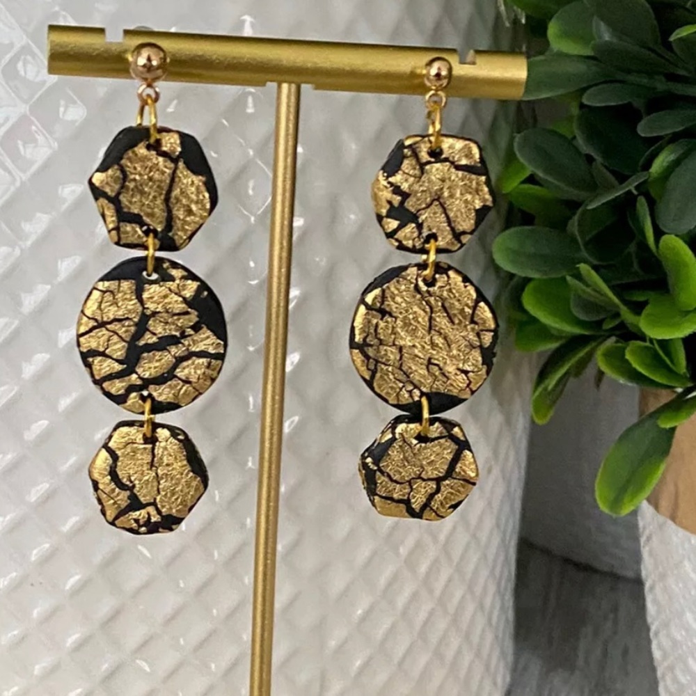 New!! Two Pairs of Beautiful Handmade Polymer Clay Earrings